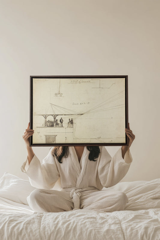 MEASURED MINDS, Werk auf gespannter Leinwand