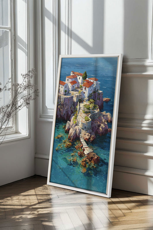 WEG ZUM MEER, Kunstwerk auf gespannter Leinwand