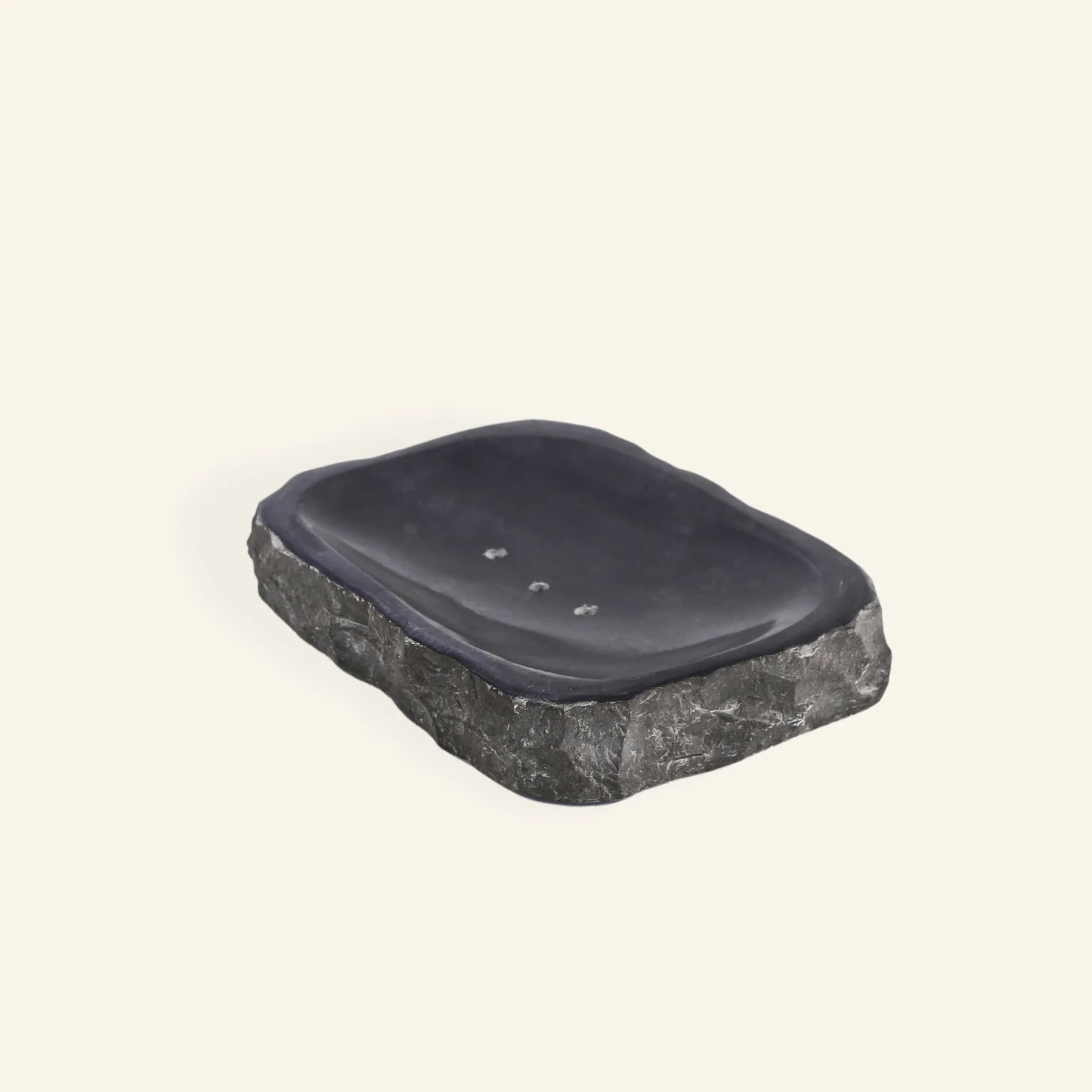黒大理石製ソープディッシュ