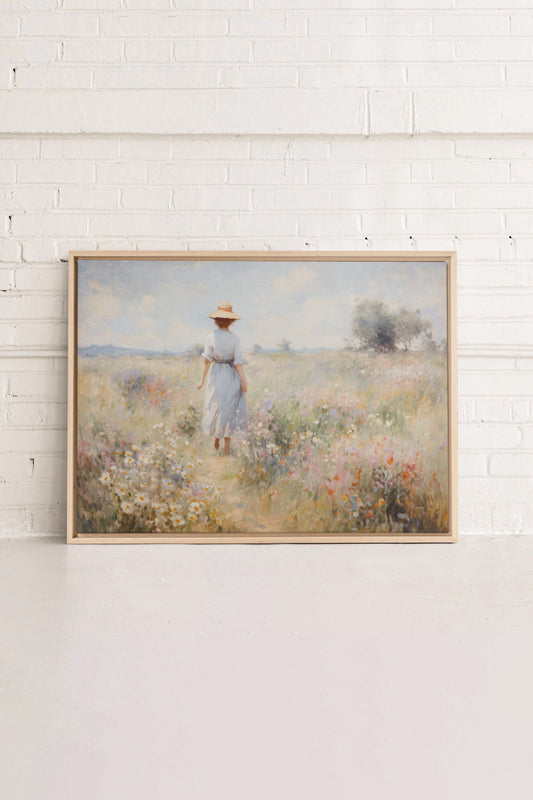 Pastel Meadows, Werk auf gespannter Leinwand