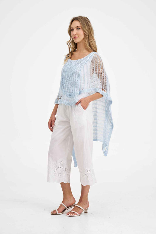 Women's Knit Poncho Top