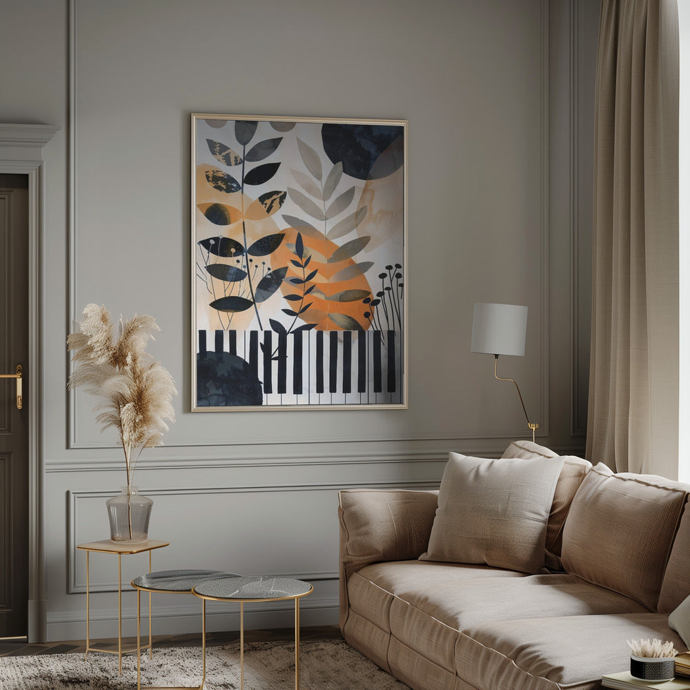 Leinwandbild Wandkunst Musik Klavier 1