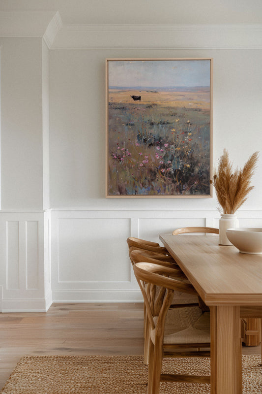 RAINBOW FIELD, Mischtechnik auf Leinwand
