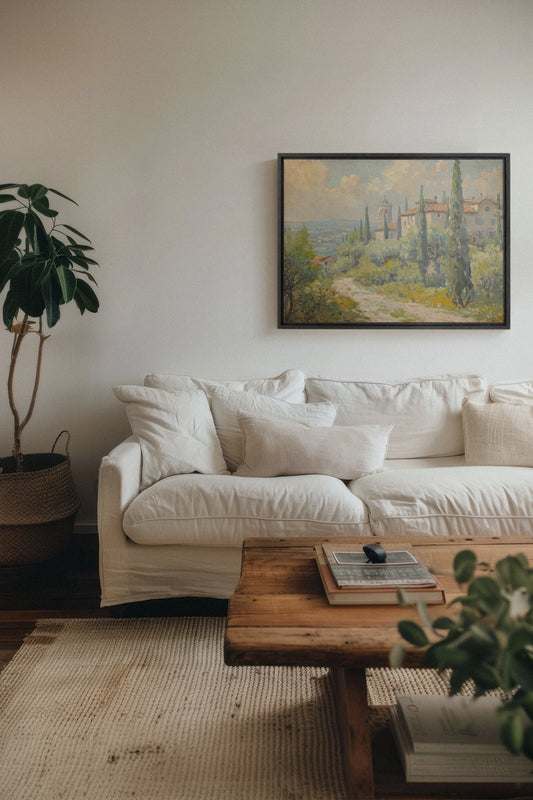 Olive Haven, Öl auf gespannter Leinwand