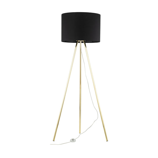 UMBERTO Black Modern Floor Lamp (Clearance) - AURABAGS SHOP