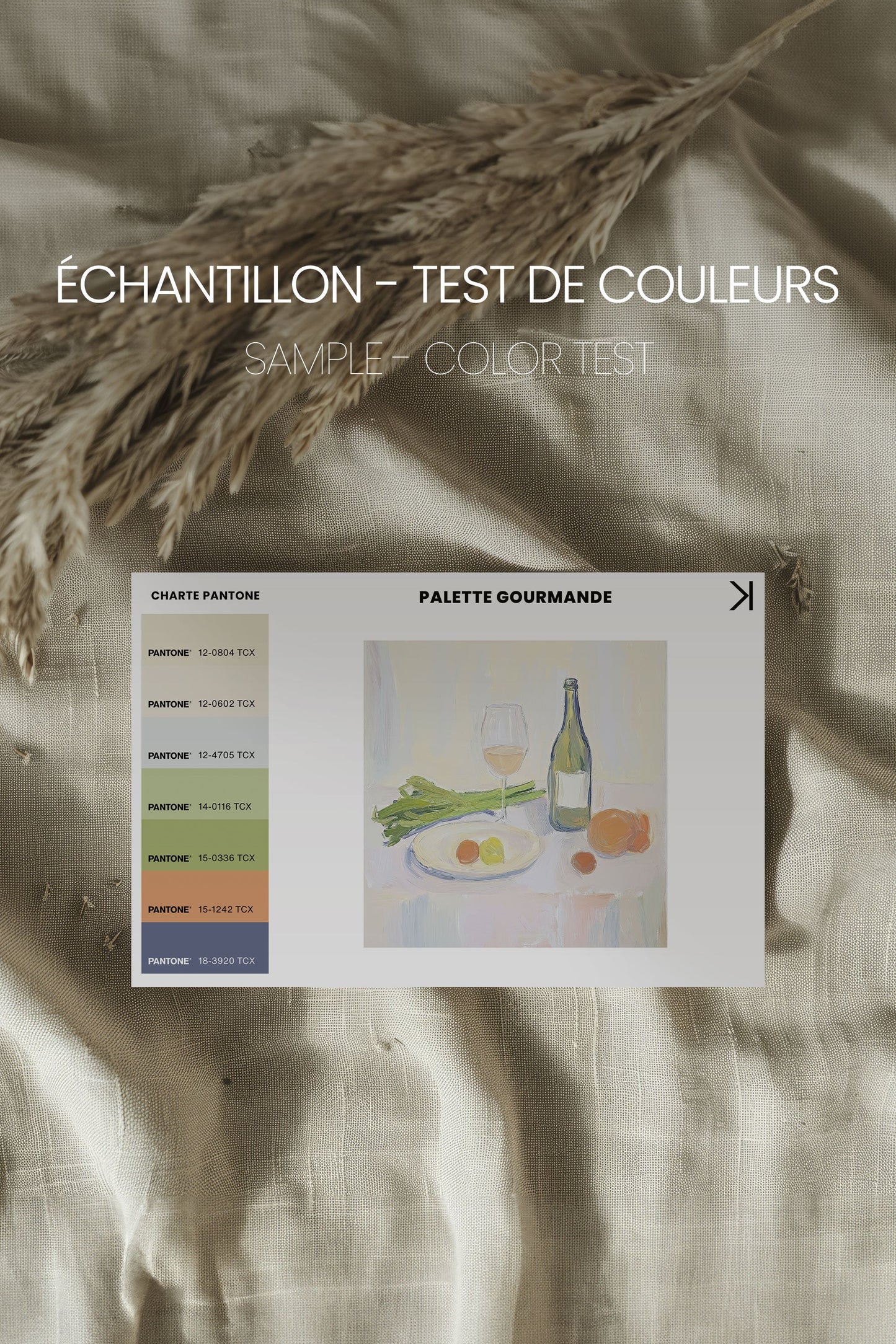 PALETTE GOURMANDE, Kunstwerk auf gespannter Leinwand