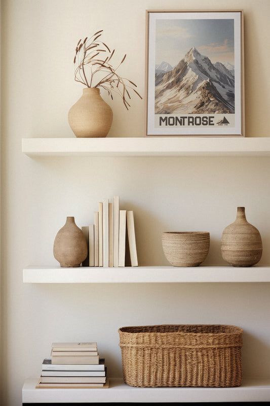 MONT ROSE, Mischtechnik auf Leinwand