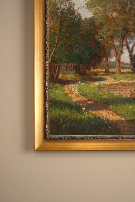 GESÄNGE DER ERDE, VINTAGE-RAHMEN GOLD