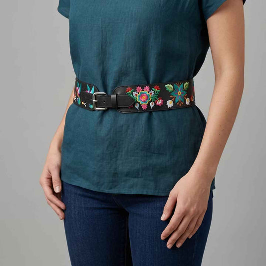 Heritage Leather Regalia Belt (HUMMINGBIRD)
