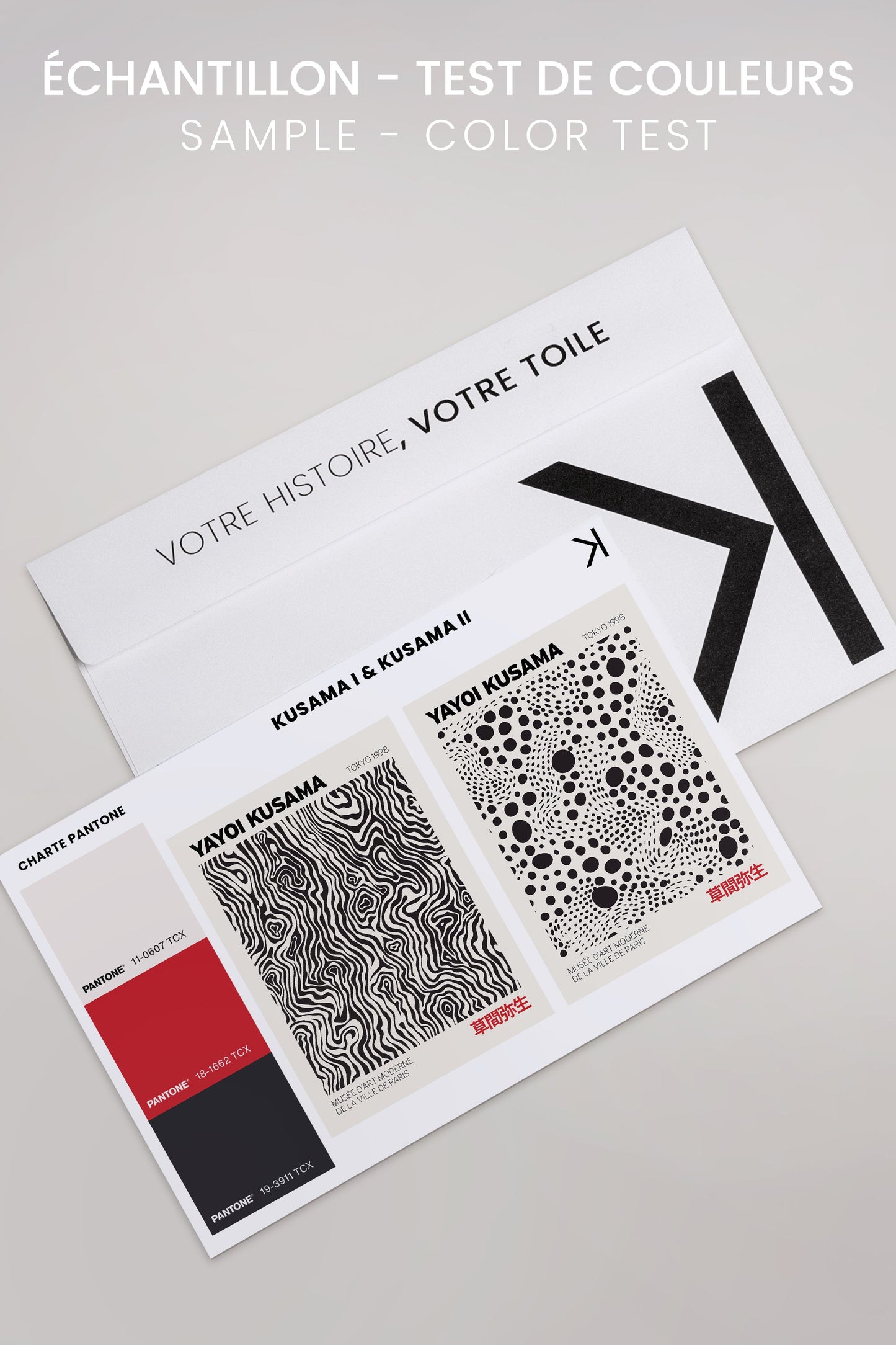 KUSAMA KOMBINATION (2 Leinwände, fertig zum Aufhängen)