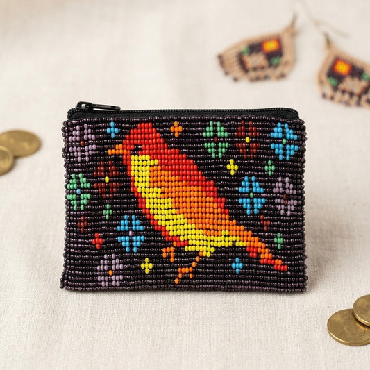 OLDTRIBES™ Bird Beaded coin purse
