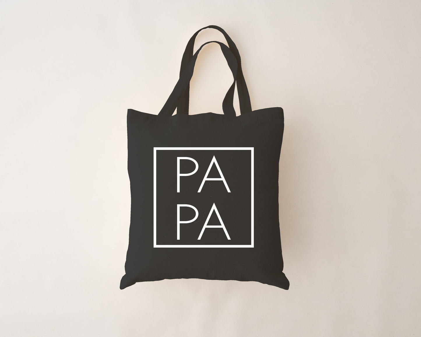 Schwarze Einkaufstasche - Papa