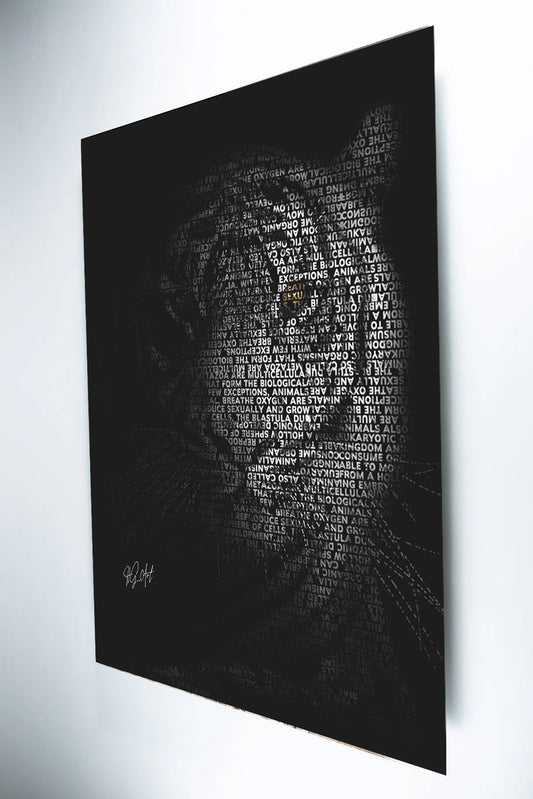 Metalldruck Der Tiger