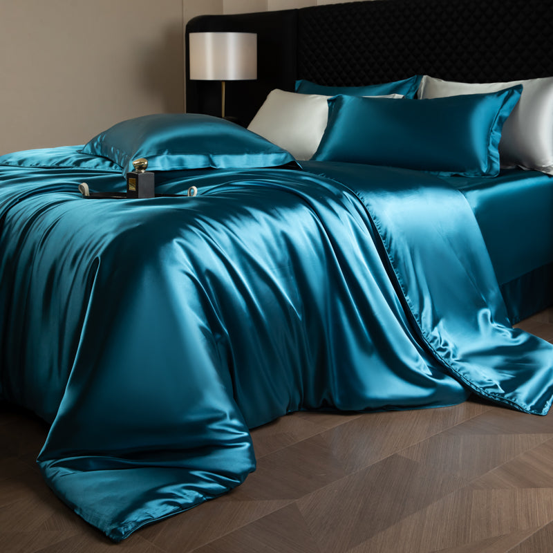 Lustre Luxe Elegantes Bettwäscheset – Paris Blau