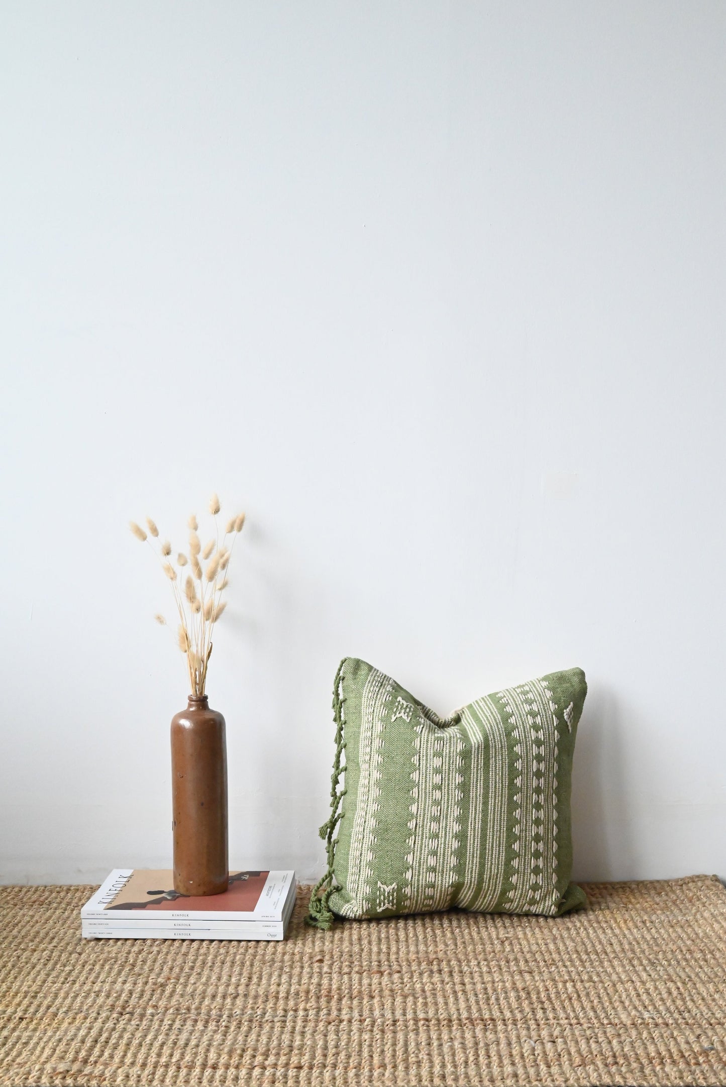 BHUJODI PILLOW COVER - GREEN