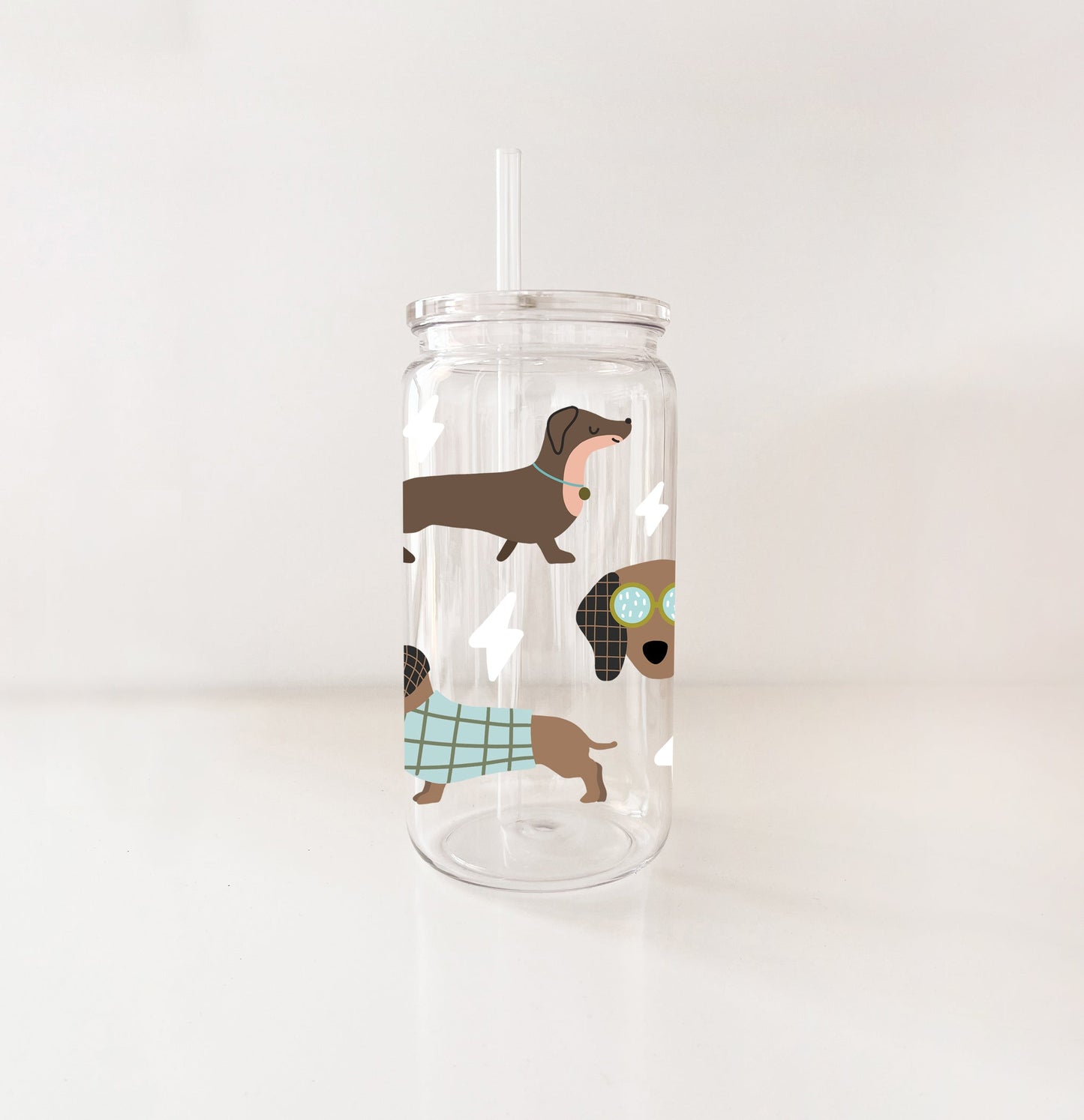 Plastic cup - Sage Dachshunds
