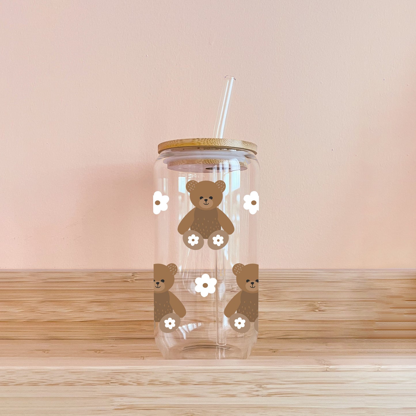 Boho-Glas – Teddybär