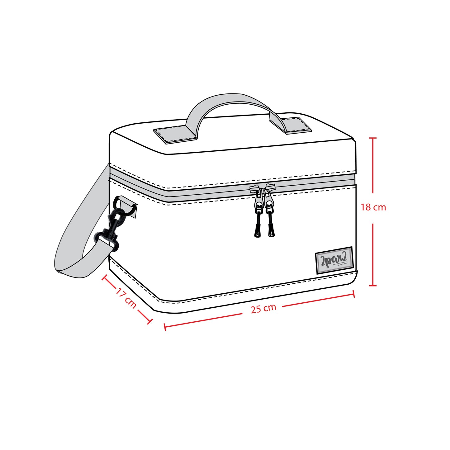 Lunch Box Navy Dinosaur Print
