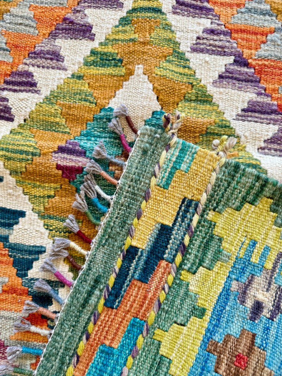 Afghan Chobi Kilim Läufer | 76 x 201 cm