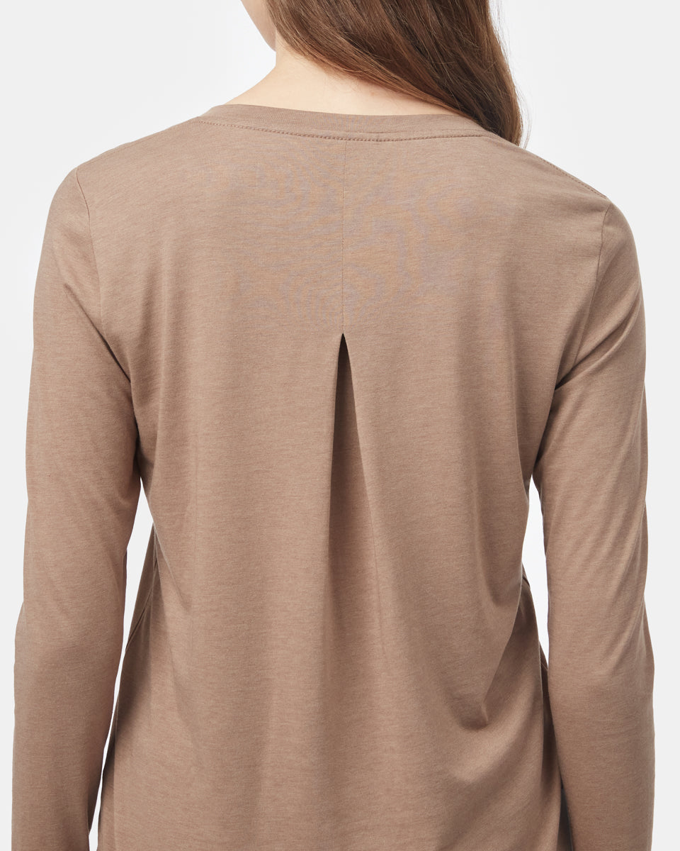 TreeBlend V-Ausschnitt Langarm-T-Shirt