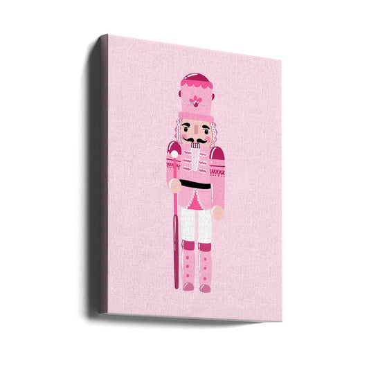 Wandbild Rosa Nussknacker Leinwanddruck