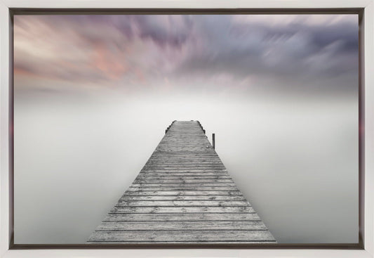 Quay Pier im Nebel