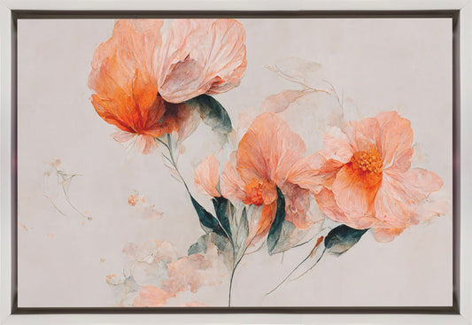Wandbild Filigran Korallenblumen