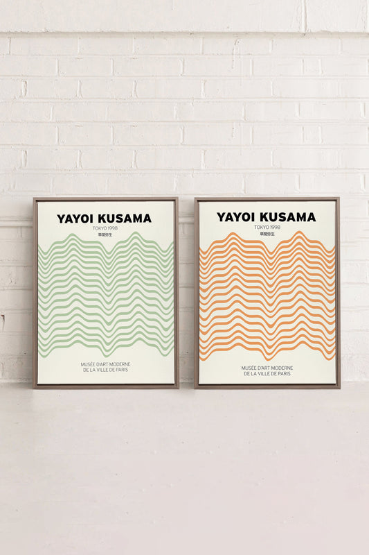KOMBI YAYOI (2 Werke auf Leinwand, auf Keilrahmen gespannt)