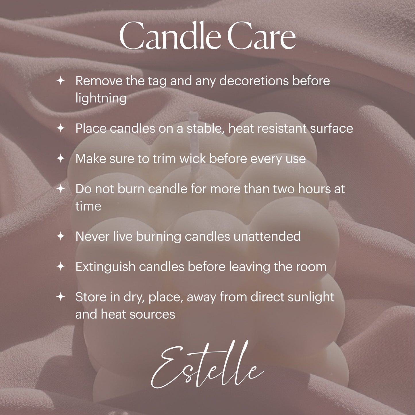 ハンドメイド ダイヤモンド模様 フラワーベースキャンドル | ボーホー ホームデコレーション