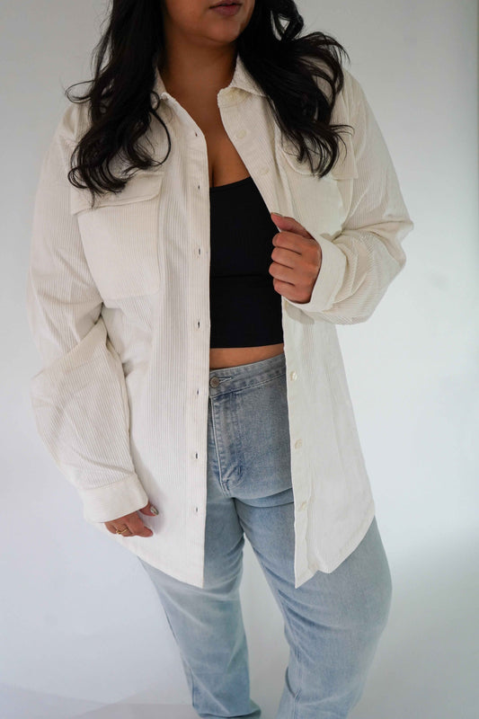 Jacket corduroy - Crème