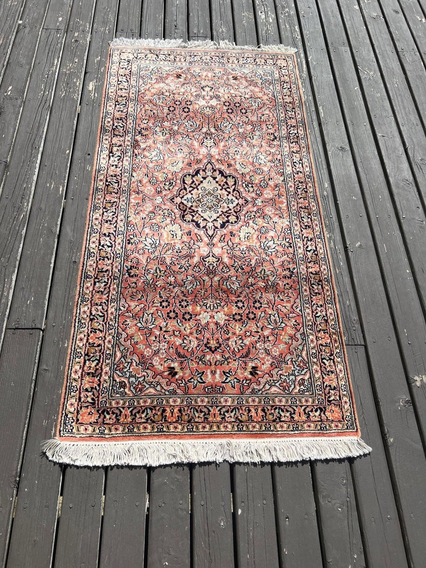 Indischer Kaschmir Teppich | 71 x 142 cm