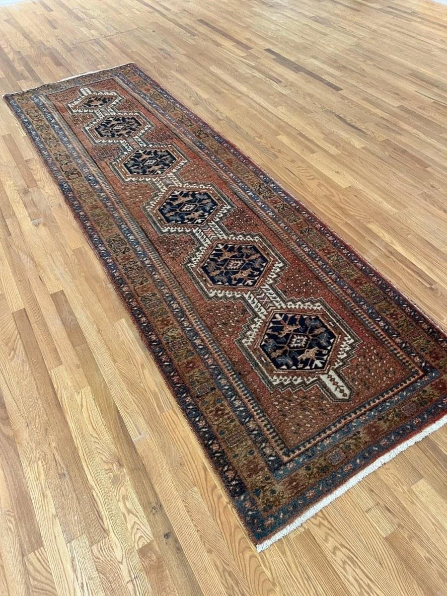 Persischer Meshgin Läufer | 3,51 x 1,09 m
