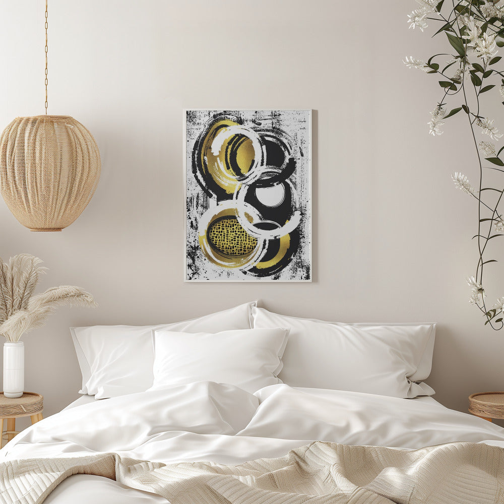 Wandbild Abstraktes Gemälde Nr. 2 | Gold