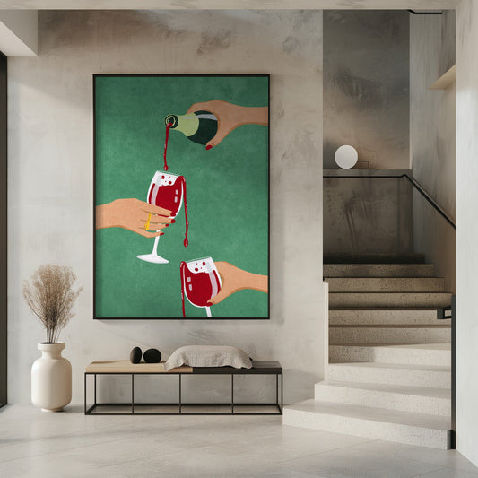 Wandbild Cheers Girls