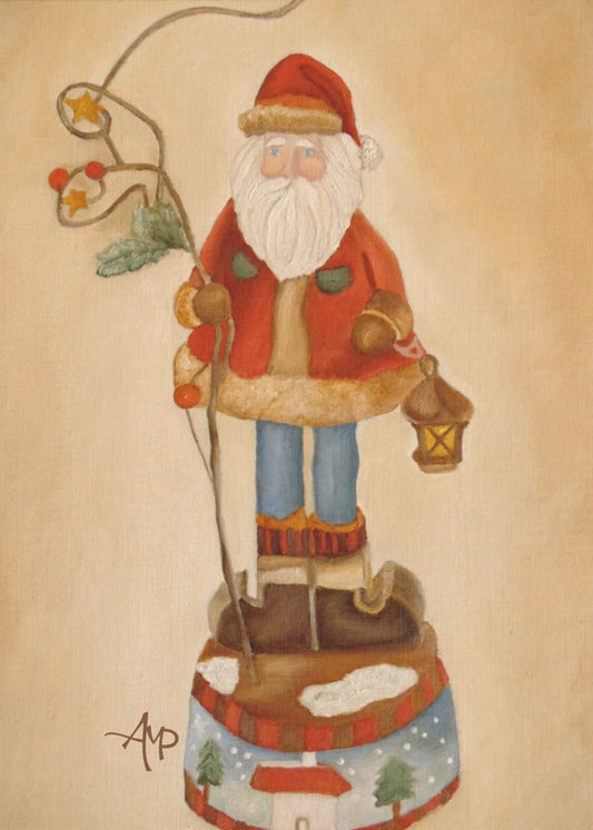 Wandbild „Der Weihnachtsmann kommt“