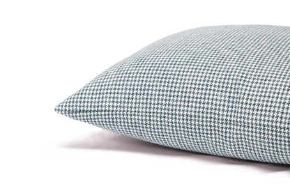 Kissenbezug Seeblau Houndstooth