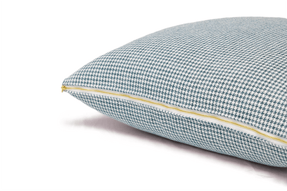 Kissenbezug Seeblau Houndstooth