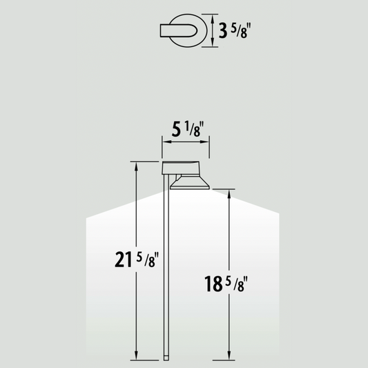 Luminaire paysager pour allées - 0111
