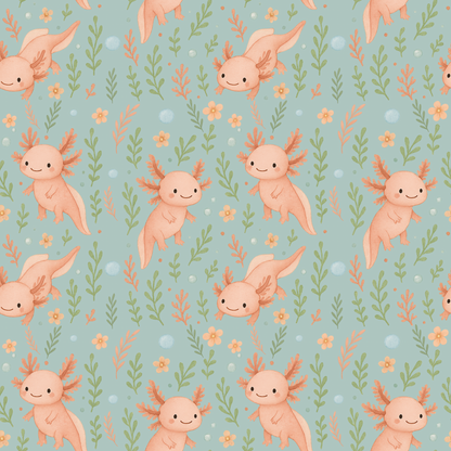 Pyjama 2 pièces en bambou – Axolove ♥️(Axolotl)