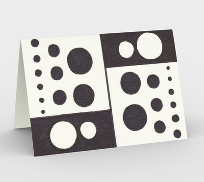 Set of 3 Blank Greeting Cards | 5 x 7 | Polka Dotted