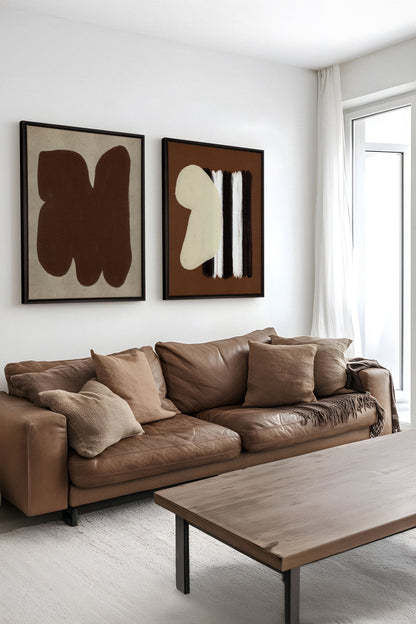 DUO TIEFE KONTRASTE (2 Werke auf gespannter Leinwand)