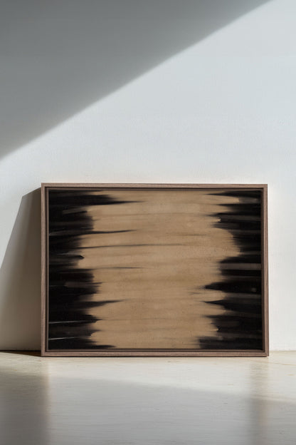 POUSSIÈRE D'OMBRES、木枠に張られたキャンバス作品