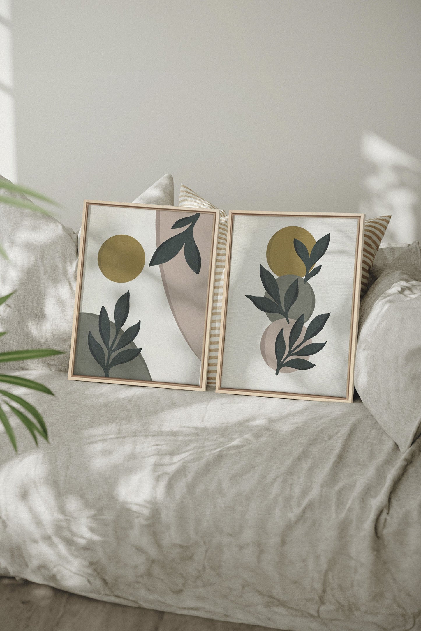 RADIANT FLORA DUO (2 Werke auf gespannter Leinwand)