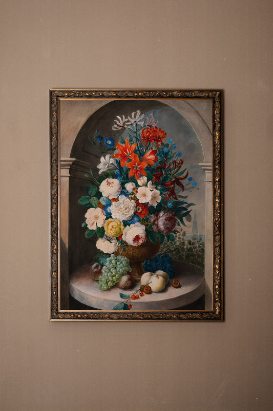 BOUQUET ROYAL, BRONZEFARBENER VINTAGE-RAHMEN