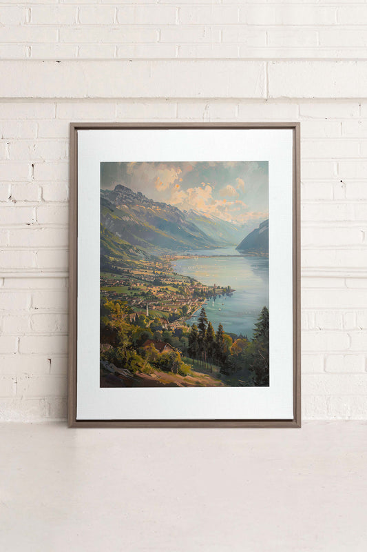 BERGHAUS, Kunstwerk auf gespannter Leinwand
