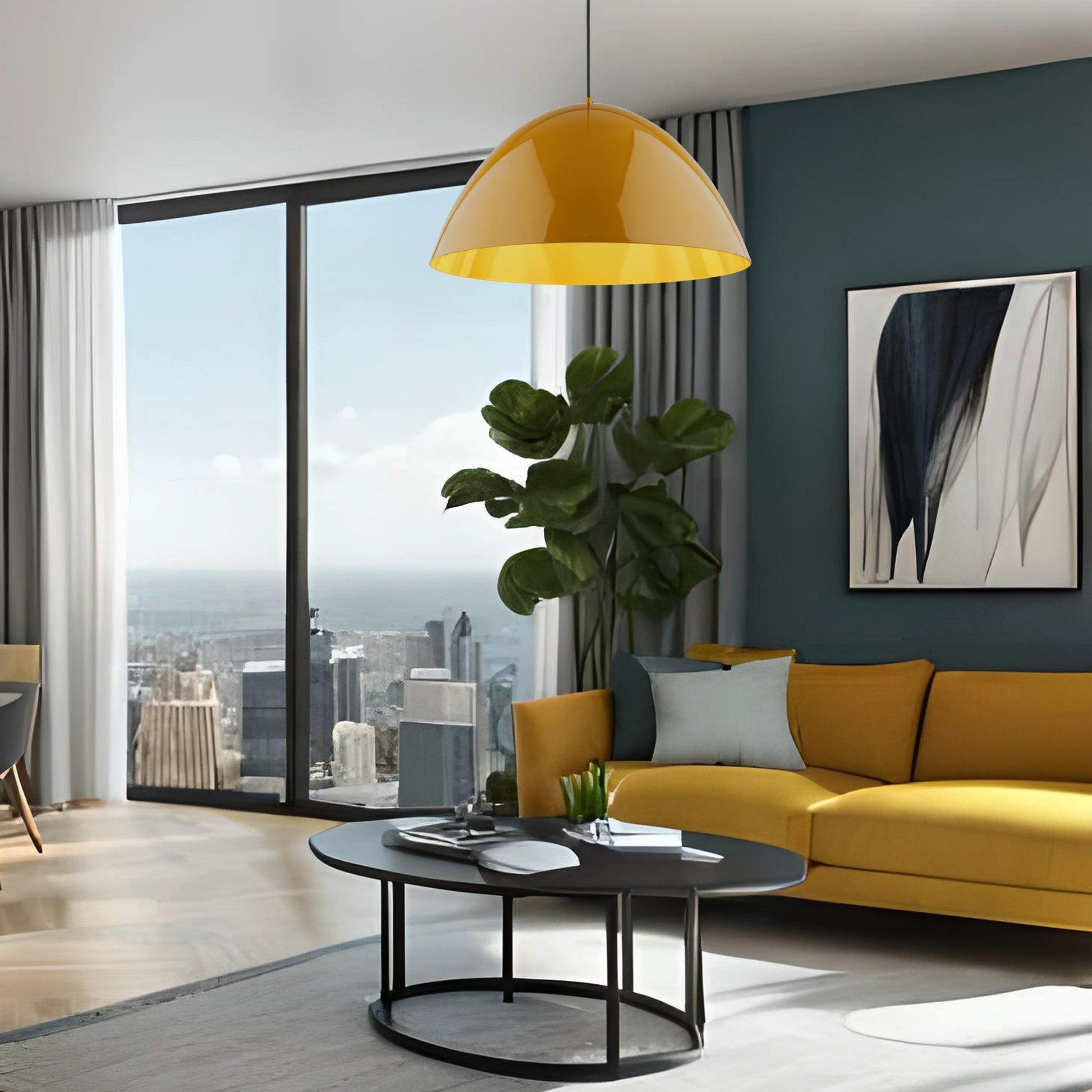 FARO Large Dome Pendant Light for Kitchen Island & Dining Table - AURABAGS SHOP
