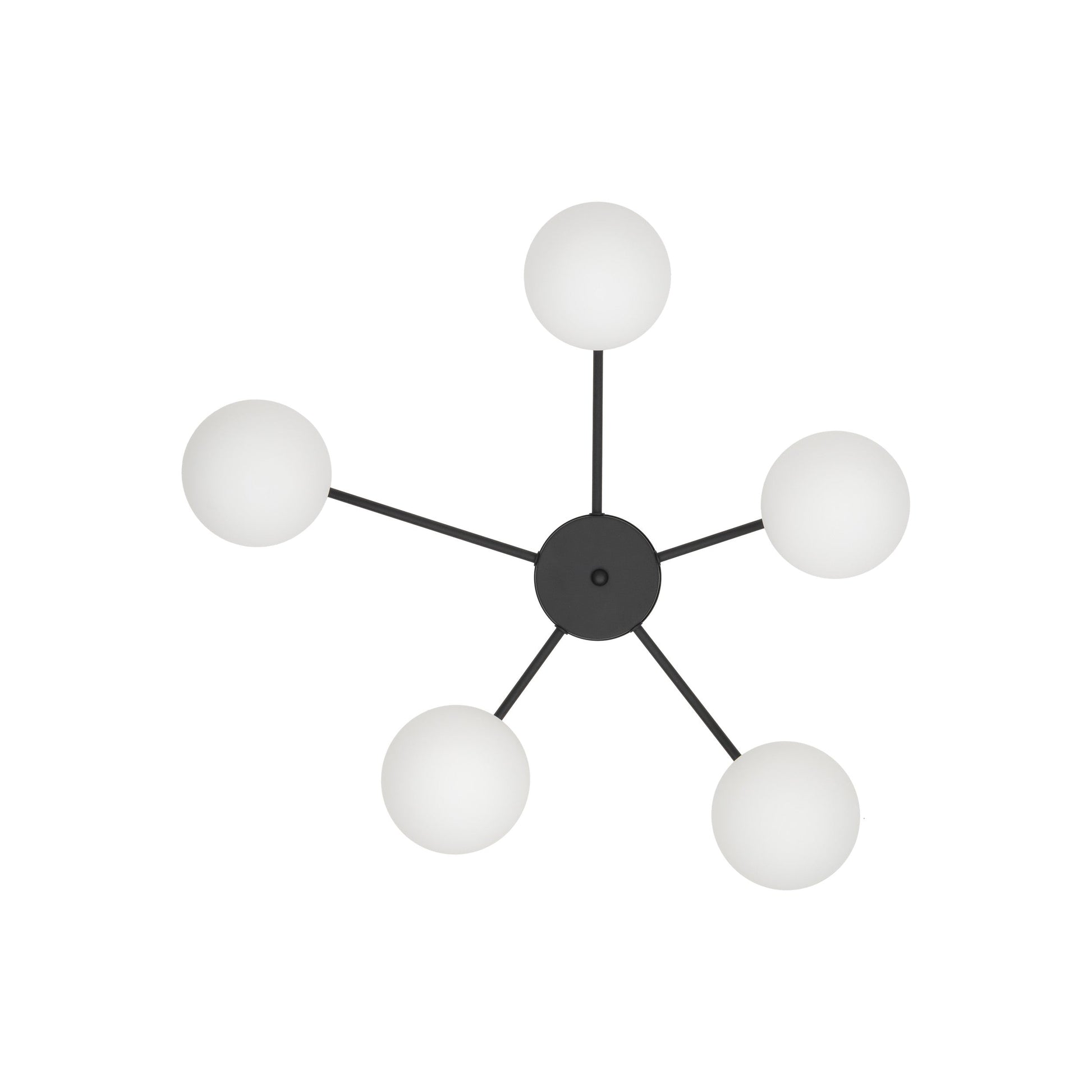 ELTON Black Scandinavian Ceiling Lamp for Living Room, Bedroom & Hallway - AURABAGS SHOP