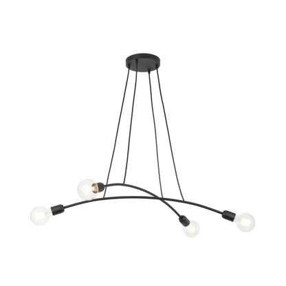 HELIX Black Minimalist Pendant Light 4  (Clearance) - AURABAGS SHOP