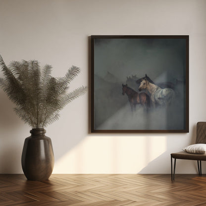 Wandbild Die verlorenen Pferde