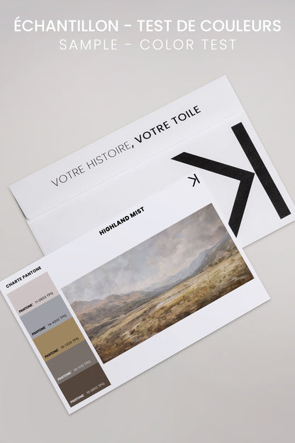 Highland Mist, Werk auf gespannter Leinwand